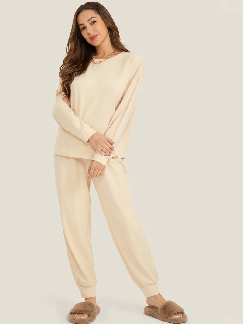 A cosy lounge set that's soft to the touch